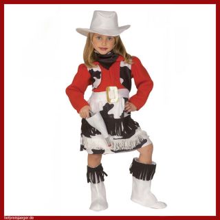 KOSTÜM Karneval Fasching Cowboykostüm Cowboy Girl Kleid 116 4388