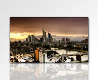 DESIGNBILDER  Wandbild City 120x70cm groß Frankfurt Skyline