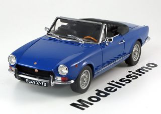 18 Sunstar Fiat 124 Spider BS with Softtop blue