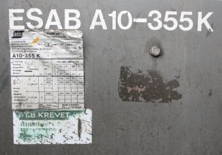 Esab A10 355K Schutzgasschweißgerät MIG/MAG Schutzgas Schweißgerät