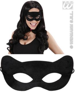 Augenmaske Katze Maske schwarz, weiches Material, Katzenmaske 8734