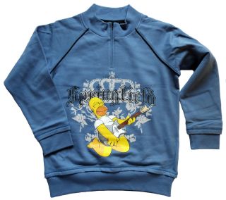 Troyer Sweatshirt Pullover Pulli Shirt blau Gr.128 140 152 164