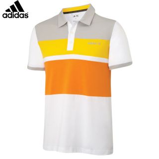 Herren Golf Polohemd Adidas 2012 Modisches Hemd Block Muster Polo