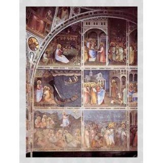 Bild mit Rahmen Giusto de Menabuoi, Padua, Baptisterium, Leben Jesu