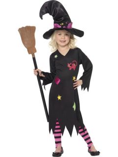 Hexenkostüm Kostüm Hexe Witch Mädchen Halloween 134/140