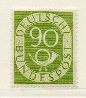Bund Posthorn 90 Pfennig Nr138 Postfrisch Geprüft Schlegel A. BPP