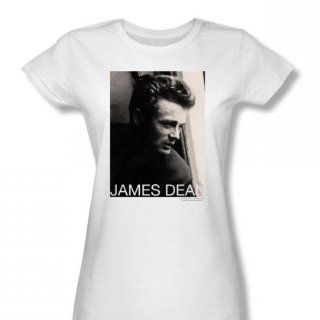 James Dean     Reflect junge Frauen T Shirt in Weiß