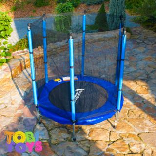 Tobi Toys Kinder Trampolin Gartentrampolin 140cm Netz