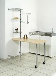stabiler Küchendiener Küchentheke mit Rolltisch, NEU