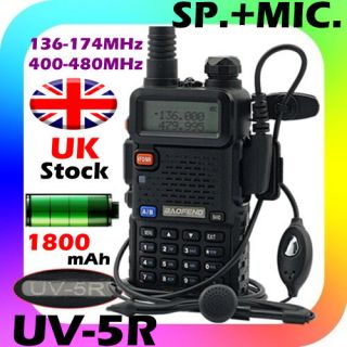 BaoFeng UV 5R V/U 136 174 / 400 479.995 MHz 2M/70cm dual band FM ham 2