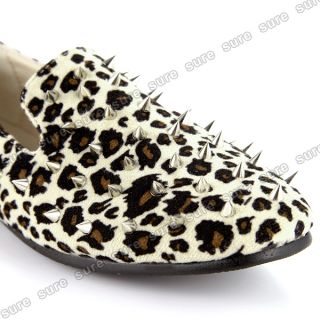 Cool Damen mit Nieten Schuhe Ballerinas Halbschuhe 37,38 Leopard von