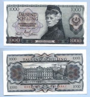 ÖSTERREICH Austria 1000 Shilling 1.7.1961 Pick 141