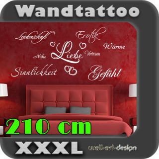 S148 XXXL Wandtattoo Wandaufkleber Liebe Erotik Nähe Wärme