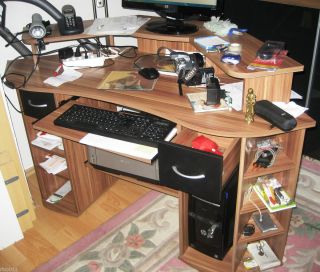 PC Tisch Schreibtisch Buerotisch Computertisch Buero B142 Ecktisch