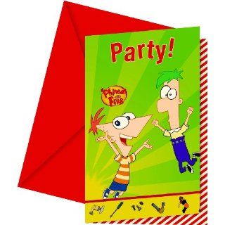 Phineas und Ferb   6 Einladungen Spielzeug