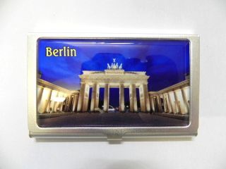 Visitenkarten Etui BERLIN Deutschland BRANDENBURGER TOR