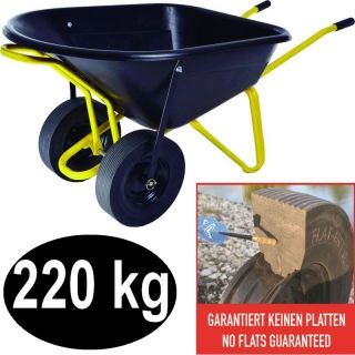 Doppelrad Schubkarre Twin 160 l Gartenschubkarre Bauschubkarre