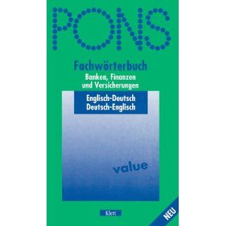 PONS Fachwörterbuch, Banken, Finanzen und Versicherungen, Englisch