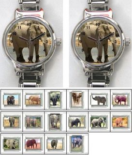 Elefant Kinderuhr Italian Charm Uhr +16 Charms