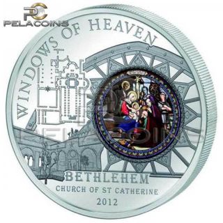 Cook Islands 2012 10$ Windows of Heaven   Bethlehem + BOX