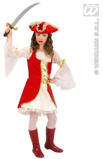 KOSTÜM PIRATIN CAROLINA Pirat Kostüm Fasching Mädchen Gr. 140
