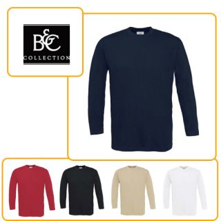 Langarm T Shirt Exact 190 B&C T Shirt S M L XL XXL Neu