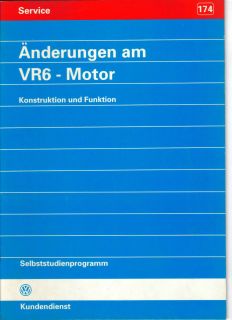 Original VW SSP 174 Änderungen am VR6 Motor AAA,ABV,AES.Konstruktion