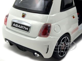 Brand new 124 scale diecast model of 2008 Fiat 500 Abarth die cast