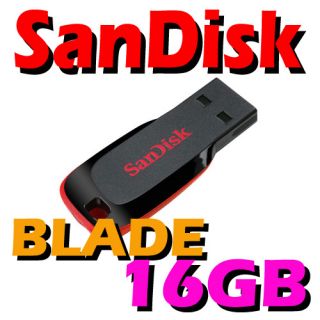 SanDisk 16GB 16G Cruzer BLADE USB Stick Speicherstick Flash Pen Drive