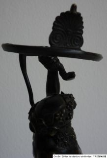 Alte Bronzestatue verm. Gott Bacchus 19. Jahrhundert