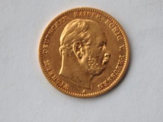 10,  Mark Gold Preussen Wilhelm I 1875 A (184)