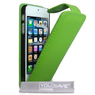 iPhone 5 Tasche PU Leder Hülle Grün Elektronik