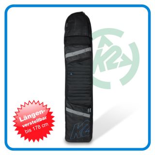 K2 Roller Board Bag Snowboardtasche mit Rollen 178cm Schwarz