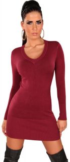 Strickkleid Pullover Sweatshirt Kleid Sweater Pulli Trend Winter Mode