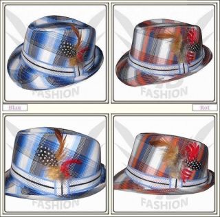 Designer Karo Trilby Hut in drei Farben von FancyBeast