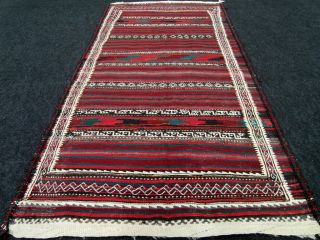 Orient Teppich Kelim Afshar Alt Nomaden Rug 176 x 90 cm
