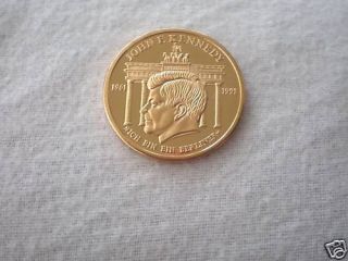Medaille John F. Kennedy Silber vergoldet (194)