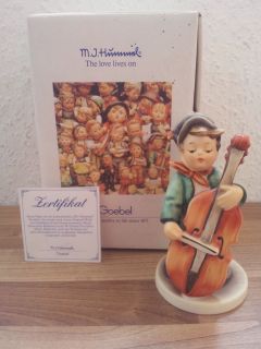 Hummelfigur Nr.186 Zum Tanz, Baßgeiger OVP (Art.B 310)