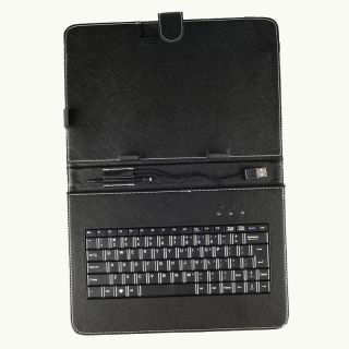 10 Zoll Tablet PC Tasche Tastatur Keyboard USB Schutztasche Case Stift