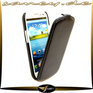Galaxy S3 Flip Leder Tasche Schutz Hülle Etui Case 204 207