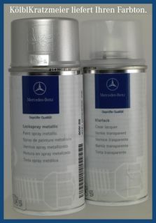 Sieerhalten ein original Mercedes Benz Lackspray Metallic Set für PKW