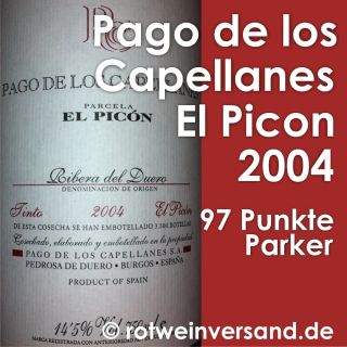 de los Capellanes El Picon 2004 97 Parker 212,   € / Liter