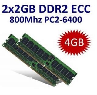2x 2GB 4GB ECC DDR2 800 Mhz Fujitsu Siemens Primergy TX100 S1 D2679