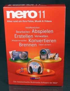 Nero 11 Multimedia Vollversion Box NEU Fotos, Musik, Videos brennen