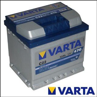 VARTA C22 Blue Dynamic / Autobatterie / Batterie 52Ah Auto