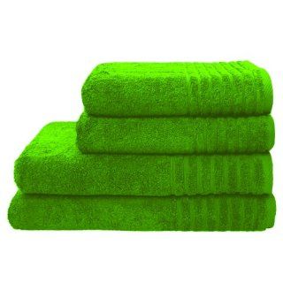 tlg. Handtuchset Gallant (grün), 2 Badetücher 70 x 140 cm und 2