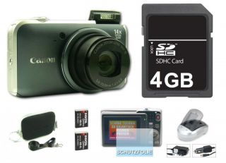 Canon PowerShot SX220 HS Grau Digitalkamera