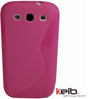 Samsung i9300 Galaxy S3 Tasche Pink TPU Silikon Silikonhülle Case