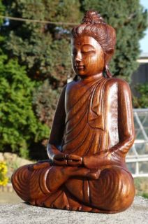 Schöner BUDDHA Meditation Mönch HOLZ BUDDA Feng Shui 239