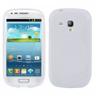 Samsung Galaxy S3 Mini i8190 Weiß Slikon Bumper Case Cover